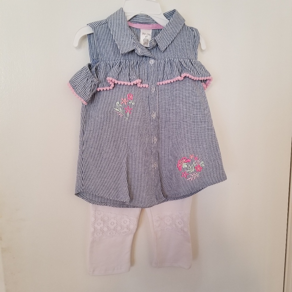 Okie dokie girls toddler outfit size 4t